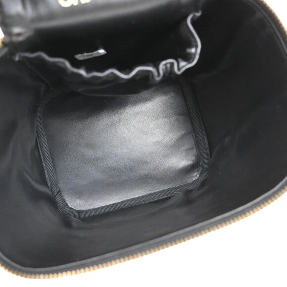 Authentic Vintage Chanel Vanity Case Collectible – 24k Gold + Black Calfskin - Picture 7 of 10